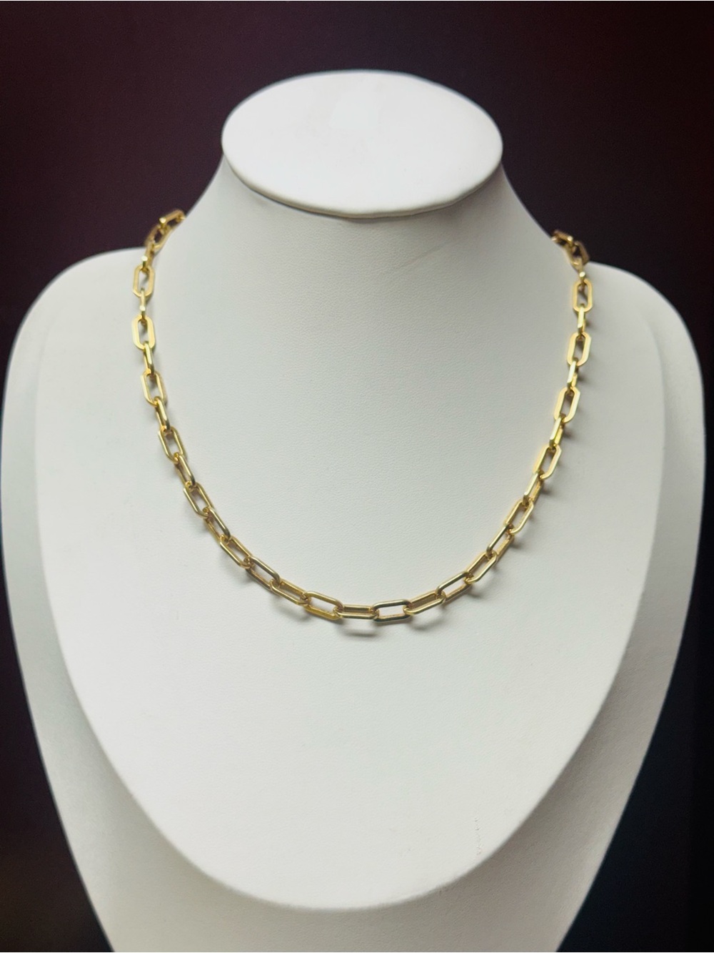16 inch Paperclip chain sterling silver